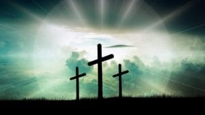 crosses, nature, clouds, faith, christ, god, jesus, sun, light, sky, crucifixion, resurrection, bible, christianity, church, easter, religion
